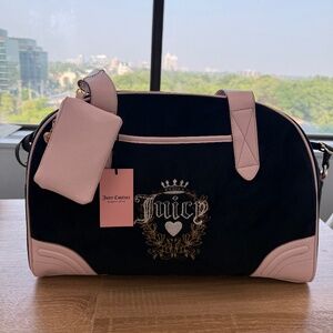 Juicy Couture Bags | BRAND NEW Juicy Couture Y2k Heritage Bowler Travel Duffle B
